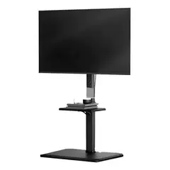 GENERICO - Soporte Tv Rack Movil Con Ruedas 32 A 70 Base Pedestal Negro