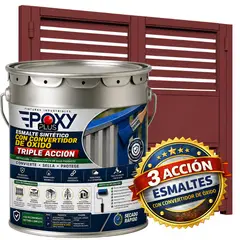 EPOXY - ESMALTE SINTETICO - CONVERTIDOR OXIDO - TINETA 4G - ROJO ÓXIDO