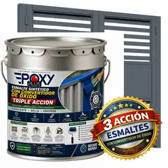 EPOXY - ESMALTE SINTETICO - CONVERTIDOR OXIDO - TINETA 4G - GRIS AZULADO