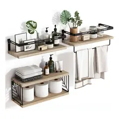 EVERSO - Kit Repisas Flotantes De Pared Estante Organizador Baño