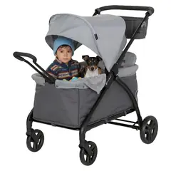 BABY TREND - Carro Paseo wagon y coche doble LTE 2 en 1 Stellar grey