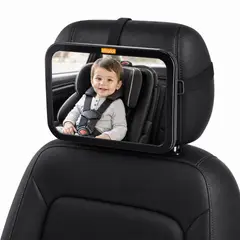 BBQOOL - Espejo Retrovisor Para Bebé Auto Mirror Xl Extra Gran