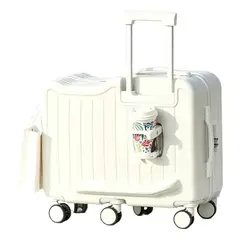 U BUY - 20 Pulgadas Maleta Para Niños Puedes Sentarte Blanco