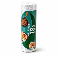 GENERICO - Mantel desechable blanco 140x220cm, ideal para fiestas y eventos, 18 unidades por rollo