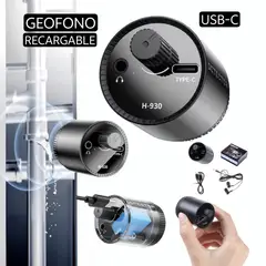 GENERICO - Detector de fugas de agua. Recargable. Alta sensibilidad. Geofono. Buscador de fugas