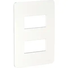 SCHNEIDER - Placa 2 Puestos Blanca Orion