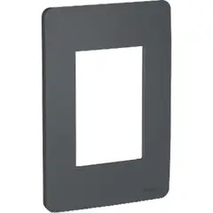SCHNEIDER - Placa 3 Puestos Stellar Black Orion