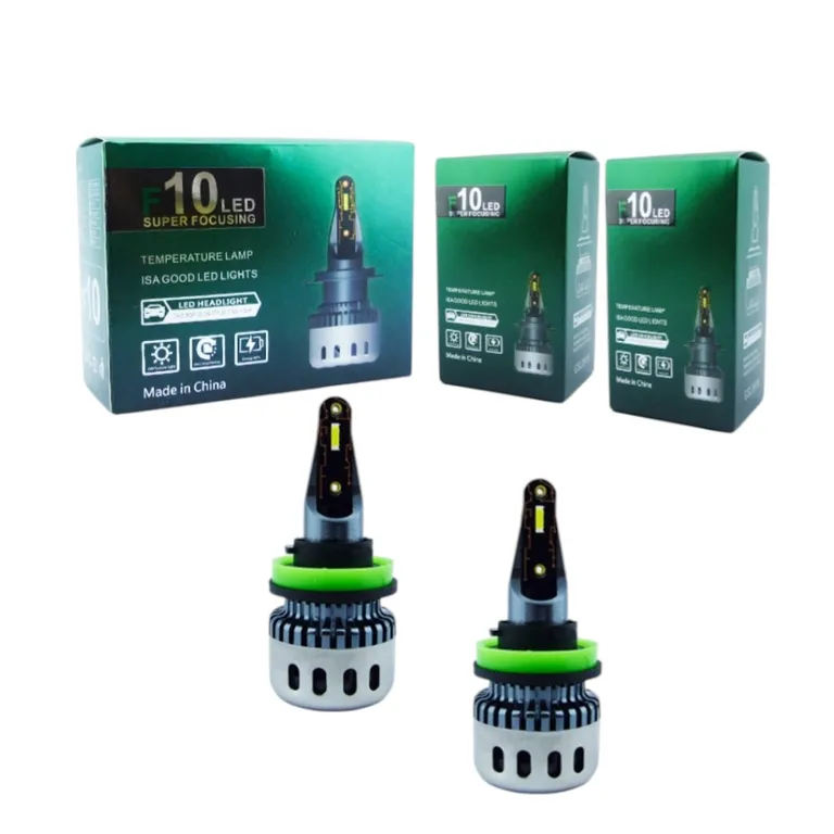 Ampolleta Kit LED H-11 F10 LED Luz Blanca Con Ventilado A 12 O 24 Volt