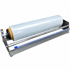 FLASHNOTE - Dispensador Y Cortador De Film Stretch Bysupply Para Mesa, Con Base De Acero Y Cuchilla Deslizante