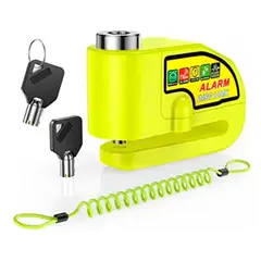 GENERICO - Candado Para Moto Con Alarma Para Freno Disco Moto