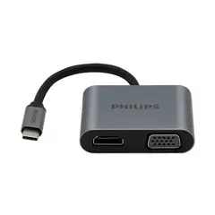PHILIPS - ADAPTADOR USB-C A HDMI 4K + VGA