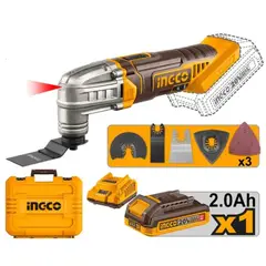 INGCO - Multifunciónal Oscilante Inalámbrica + Batería 2ah + cargador