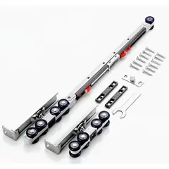 U BUY - 80kg Kit Correderas Para Colgar Puerta Estilo Granero Soport