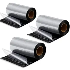 GENERICO - Pack 3pcs Cinta impermeable 5cm x 10mts para reparación de techos, cinta bituminosa