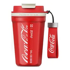 GERM - COCA COLA Termo Taza de Café Frío O Caliente Vaso Térmico, 550ML Rojo