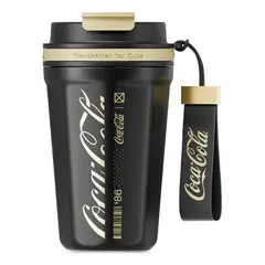 GERM - COCA COLA Termo Taza de Café Frío O Caliente Vaso Térmico, 550ML Negro