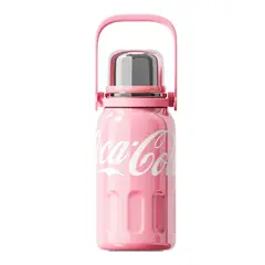 COCA COLA - Germ Termo 800 ML Frío O Caliente Botella Térmica Trébol Rosa