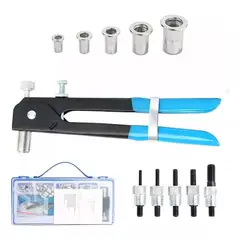 GENERICO - Kit Remachadora Tuerca 86 Piezas M3 A M8 Remache Ciego