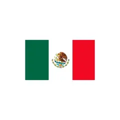 DORAL - Bandera De México 90x60 Cm Estampada Argollas Metálicas.