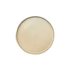 IMAHE - Set De 6 Plato Redondo Ceramica 21.5 Cm BeigeLínea Rustica
