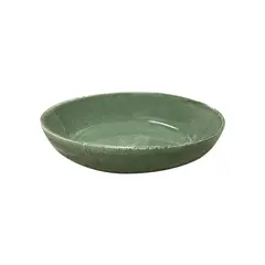 IMAHE - Set De 6 Bowl Redondo Ceramica 21.8 X 4.5 Cm Verde Línea Rustica