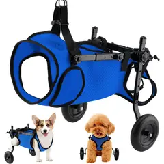 KUANGYE - Silla De 2 Ruedas Para Patas Traseras De Perros Ajustable