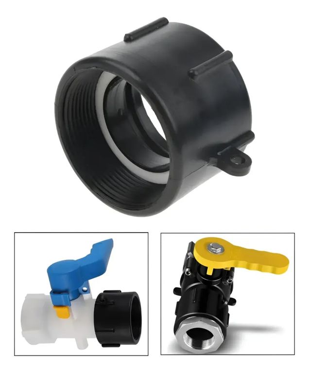 Adaptador S60x6 Ibc O Bidón Con Salida 2 Pulgada 60mm