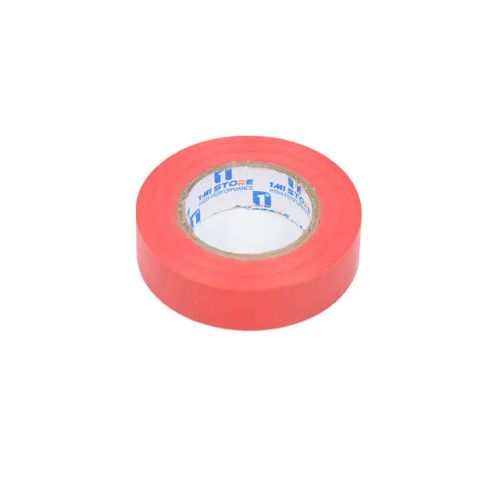 Cinta Aislante 1.7cm x 20m Roja Adhesivo