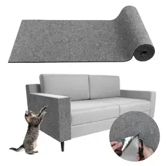 TSKY CHILE SHOPPING - 30cm x 2mts Protector De Sillones Sofa Para Gatos, Alfombrilla Autoadhesiva Recortable, Gris claro