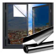 GENERICO - Lamina Espejada Film Privacidad Vidrio Ventana 50 Cm 10 M
