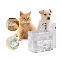 GENERICO - Bebedero Mascota Con Sensor Gatos Perros Fuente Agua 1500ml