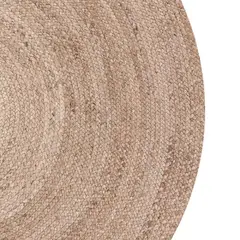JANNY - Alfombra Redonda Yute Gobi 120 Crudo Form Color Natural