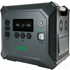 EWTTO - Generador Solar Portátil 2400W 2048Wh Batería LiFePO4 Carga Solar MPPT 500W Emergencia Hogar
