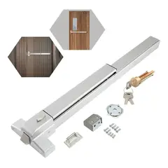 KUANGYE - 65-100cm Barra Antipanico Acero Inoxidable Con Llaves