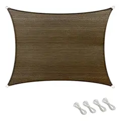 KUANGYE - Toldo Vela Cuadrada 5x5m de Malla Sombreadora con Protección UV