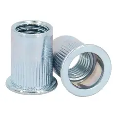 KUANGYE - Tuerca Remache Cabeza Plana M8 Zinc Paquete 50 Unidades