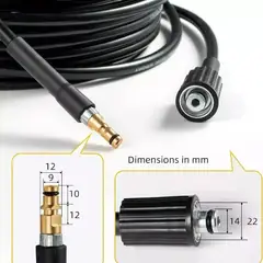 GENERICO - Manguera 5m Alta Presión Reemplazo Karcher K2-k7 Portátil