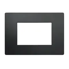 SINTHESI - Placa 3 Puestos S33 Noir Mate C-Soporte