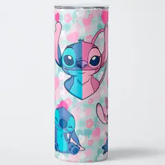 GENERICO - Mug Termo 600ml - Diseño Stitch & Angel