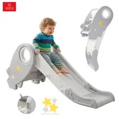 ANIKIDS - Resbalín Infantil Plegable Tobogán Niños Cohete 125x55x41 Cm Color Gris