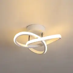 FRANZA - Lámpara De Techo Led Blanca Tricolor Con Forma De Flor