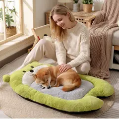 HOMER OUTDOOR - Cama Para Gato Y Perro Verde 72x47cm HomerOutdoor