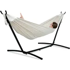 KUANGYE - Hamaca Con Soporte Altura Regulable 120KG + Funda Portátil