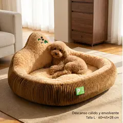 HOMER OUTDOOR - Cama Para Mascotas Homer Soft L 60x45x28cm Marrón