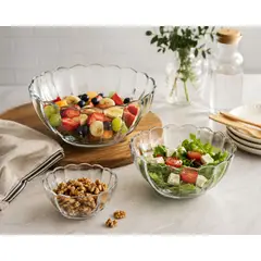 MARINEX - Bowl De Vidrio 3.1 Litro Bella - Ensaladera Vidrio