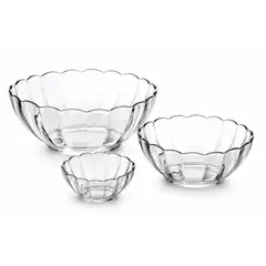 MARINEX - Pack 3 Bowl De Vidrio 3 Tamaños 3.1, 2 y 1 Litro