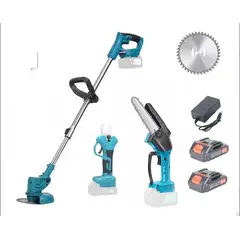 MOVI - SET DE JARDINERÍA 3 EN 1 CON CORTADORA TIJERAS DE PODAR Y MINI MOTOSIERRA