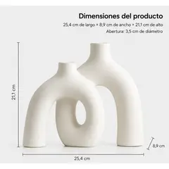 GENERICO - Florero Decorativo Moderno Minimalista
