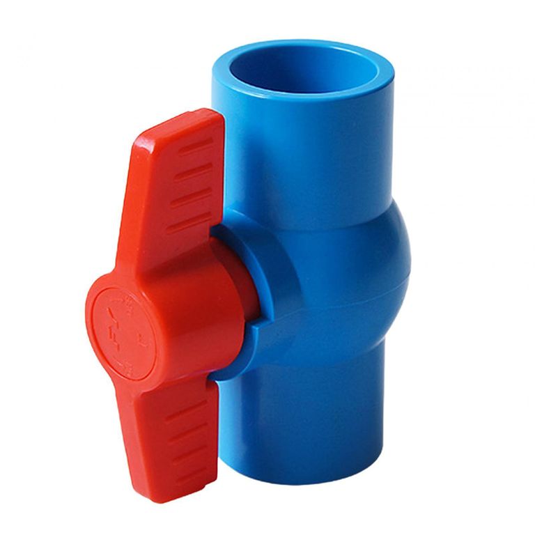10 Válvulas Bola Esférica PVC 20mm PN10 Resistente Presión