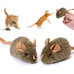 KUANGYE - Juego de 2 Juguetes Interactivo Ratón De Chirridos Para Gato